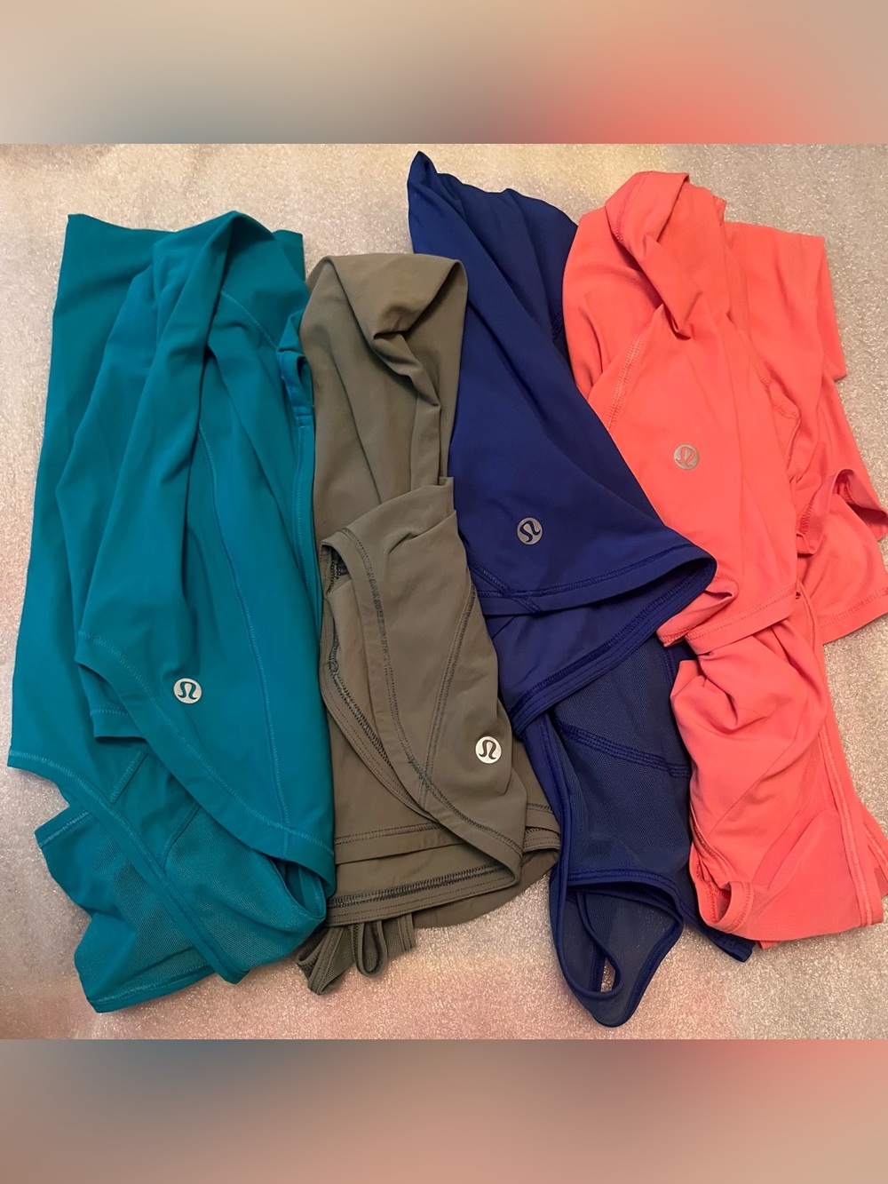 LULU RUN TANK BUNDLE OF 4 Size 6/8 Mesh Panel Performance Tanks | Rare Color Lot
